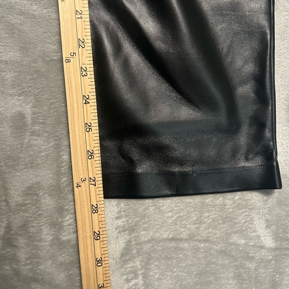 Joie Faux Leather Slim Leg Pants Black Women’s 6 Moto - Picture 9 of 9